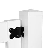 Outdoor Essentials Pro Series 6-ft H x 4-ft W White Privacy Vinyl Flat-top Fence Gate Kit (Unassembled)