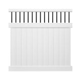 Outdoor Essentials Lakewood 6-ft H x 6-ft W White Privacy Vinyl Baluster Top Fence Panel (Unassembled)