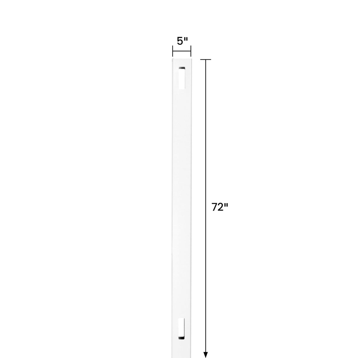 Outdoor Essentials Woodbridge 6-ft H x 5-in W White Vinyl Line Fence Post (Assembled)