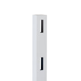 Outdoor Essentials Ranch 2-Rail 5-ft H x 5-in W White Vinyl Line Fence Post (Unassembled)