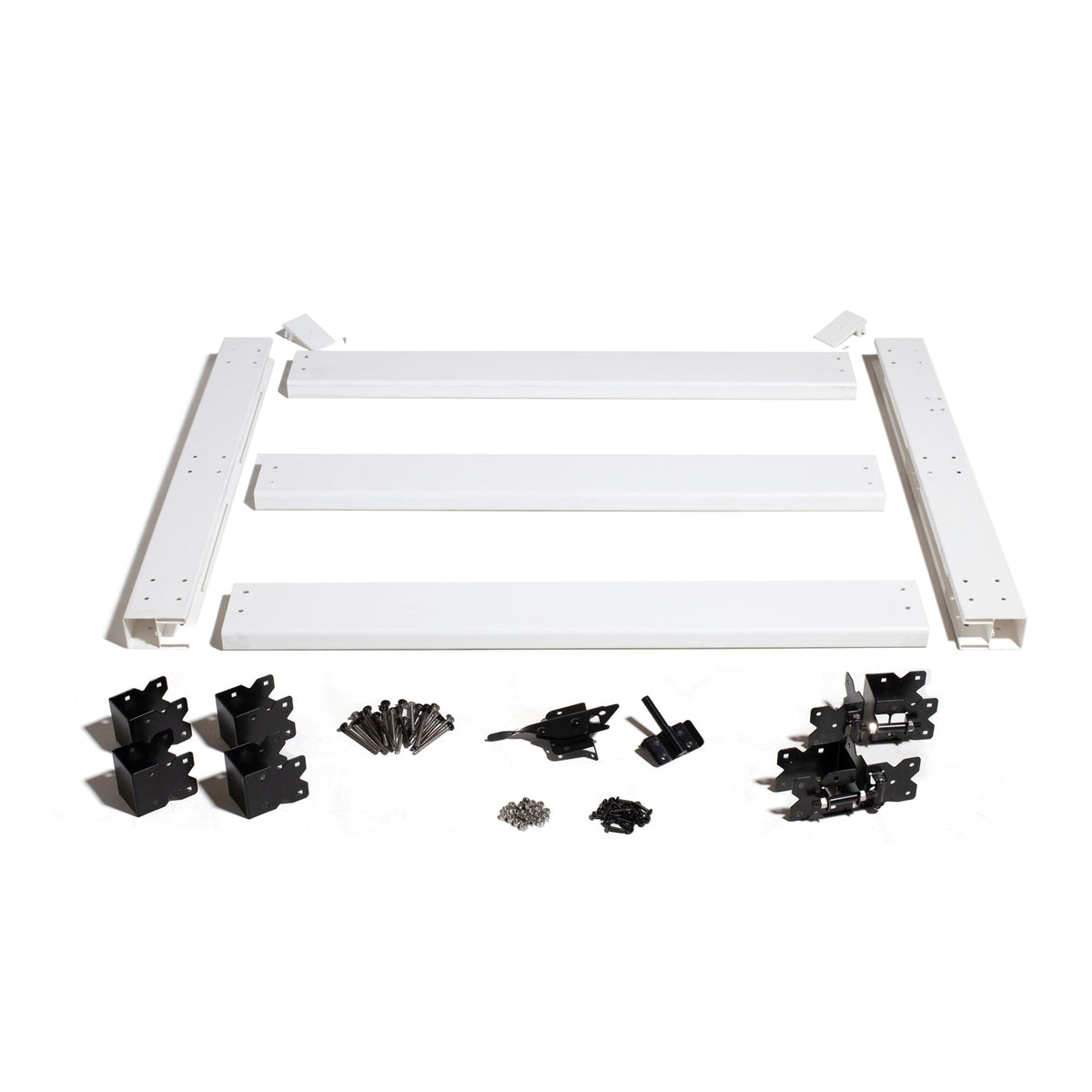 Outdoor Essentials 3-ft H x 5-ft W White Vinyl Fence Gate (Unassembled)