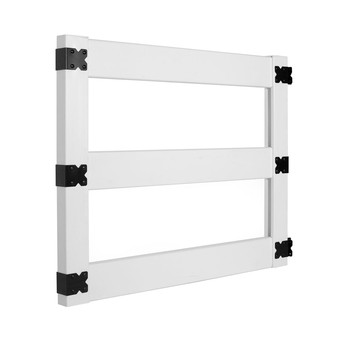 Outdoor Essentials 3-ft H x 5-ft W White Vinyl Fence Gate (Unassembled)