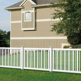 Outdoor Essentials Evanston 4-ft H x 6-ft W White Vinyl Flat-top Fence Panel (Unassembled)