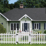 Outdoor Essentials Yorktown 4-ft H x 3.5-ft W White Vinyl Scallop Fence Gate Kit (Unassembled)