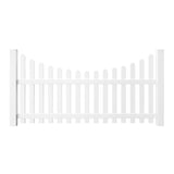 Outdoor Essentials Yorktown 4-ft H x 8-ft W White Vinyl Dog Ear Fence Panel (Unassembled)