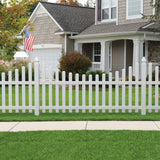 Outdoor Essentials Yorktown 4-ft H x 8-ft W White Vinyl Dog Ear Fence Panel (Unassembled)