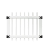 Outdoor Essentials PicketLock 3-ft H x 3.5-ft W White Vinyl Stockade Fence Gate Kit (Unassembled)