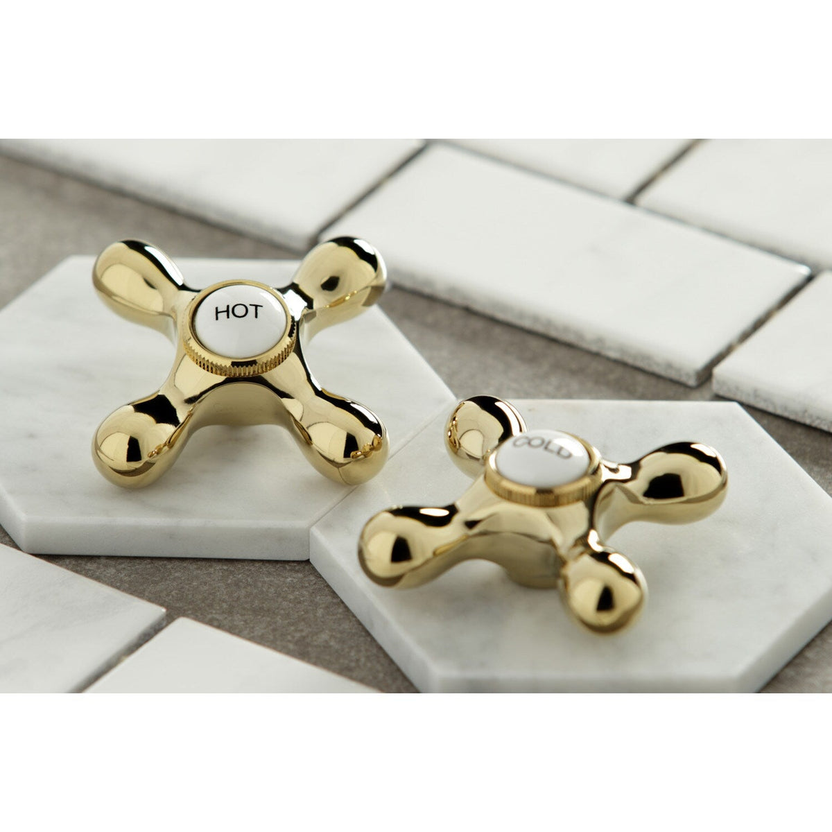 Elements of Design New Orleans Polished Brass 2-Handle Deck-Mount Bridge Kitchen Faucet with Side Sprayer