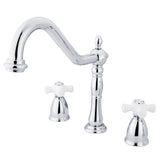 Elements of Design New Orleans Chrome 2-Handle Deck-Mount Bridge Kitchen Faucet