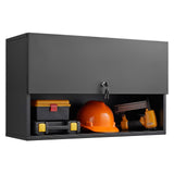 LTMATE 31.5-in W x 19.7-in H Steel Black Wall-mount Utility Storage Cabinet