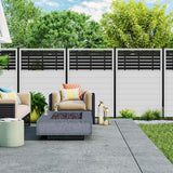 Freedom 8-ft H x 2-in W Matte Black Steel Privacy Fence Post