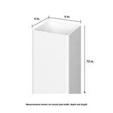 Outdoor Essentials PicketLock 6-ft H x 4-in W White Vinyl Blank Fence Post (Unassembled)