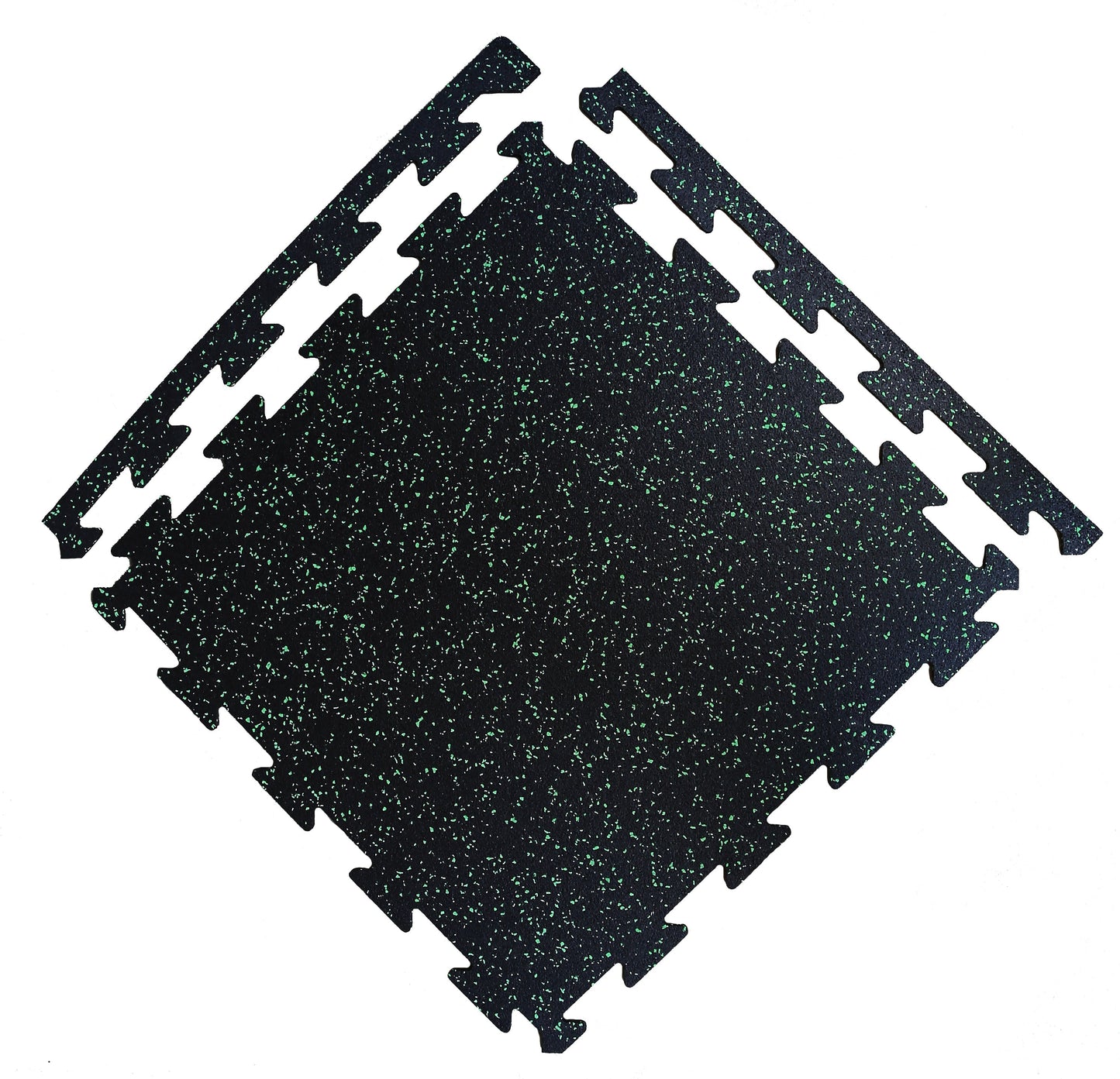 Courage GymFloor 24-in W x 24-in L x 0.236-in T Interlocking Rubber Gym Floor Tile (34-sq ft) (8-Pack)
