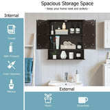 Forclover 22-in x 23-in Surface Mount Brown Mirrored Soft Close Medicine Cabinet