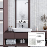 Apollo Tile Glacier Pearl White 12-in x 13-in Polished Glass Linear Floor and Wall Tile (5.38-sq. ft/ Carton)