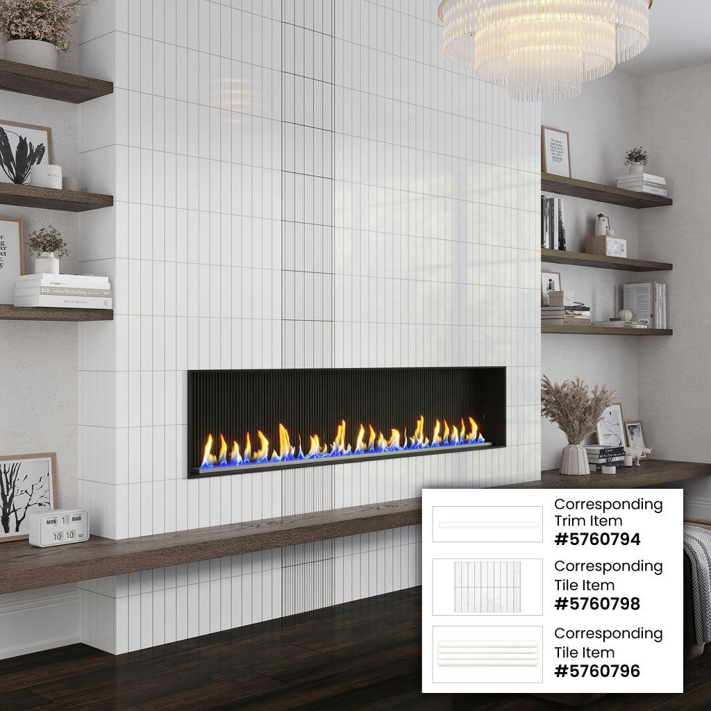 Apollo Tile Arte White 2-in x 8-in Glossy Ceramic Brick Patterned Floor and Wall Tile (4.09-sq. ft/ Carton)