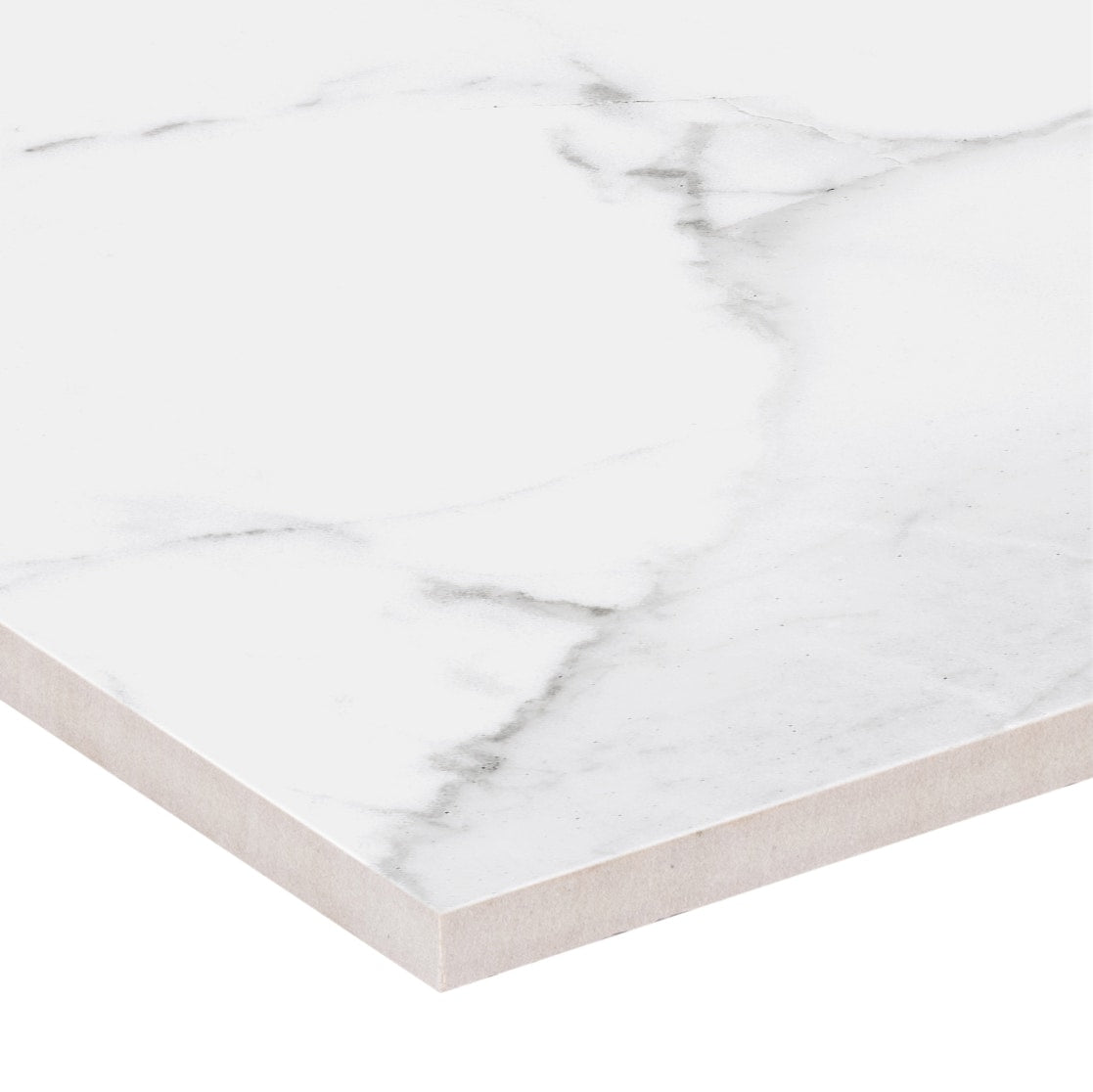Regent Statuario 6-in x 12-in Polished Porcelain Marble Look Floor and Wall Tile (10.3-sq ft/Carton)