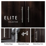 Prepac Elite 32-in W x 65-in H Wood Composite Espresso Freestanding Utility Storage Cabinet