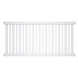 Outdoor Essentials Evanston 4-ft H x 8-ft W White Vinyl Flat-top Fence Panel (Unassembled)