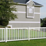 Outdoor Essentials Evanston 4-ft H x 8-ft W White Vinyl Flat-top Fence Panel (Unassembled)