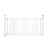 Outdoor Essentials Evanston 4-ft H x 8-ft W White Vinyl Flat-top Fence Panel (Unassembled)