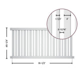 Outdoor Essentials Evanston 4-ft H x 8-ft W White Vinyl Flat-top Fence Panel (Unassembled)