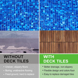 Maocao Hoom 12-in x 12-in Brown Prefinished Pressure Treated Wood Deck Tile (10-sq ft)