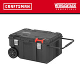 CRAFTSMAN VERSASTACK 30.4-in Black Polypropylene Rolling Lockable Tool Box