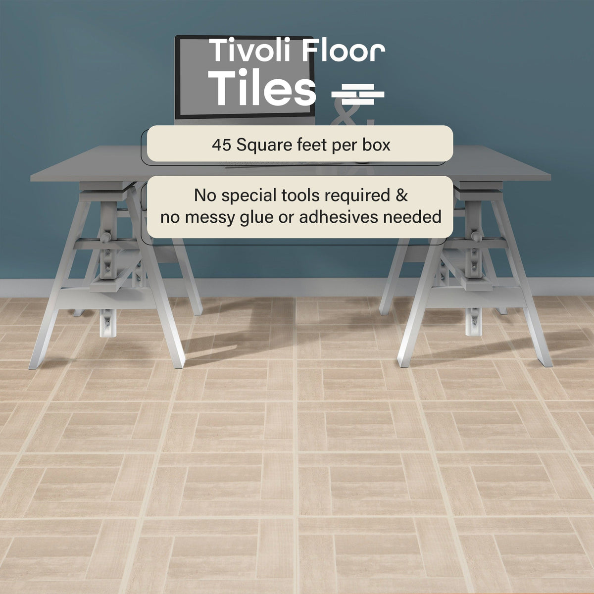 Achim Nexus Saddlewood 12-in x 12-in Peel-and-Stick Vinyl Tile Flooring, 20-sq ft Carton