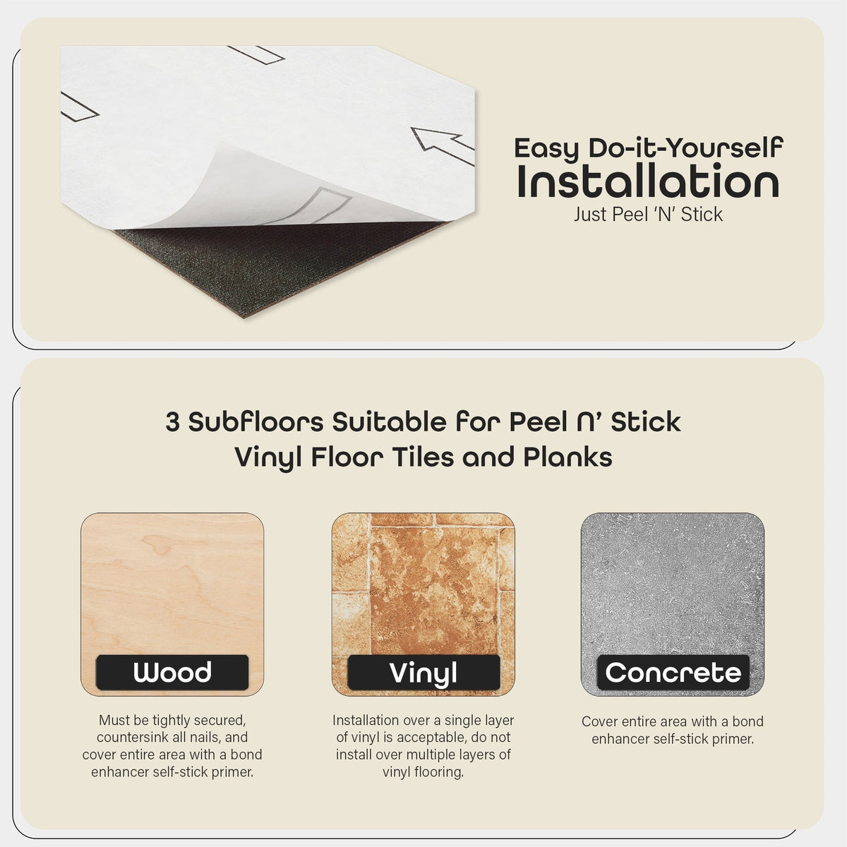 Achim Sterling Ash Grey Wood 12-in x 12-in Peel-and-Stick Vinyl Tile Flooring, 45-sq ft Carton