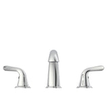 Project Source Dover Chrome 2‑Handle Widespread WaterSense Bathroom Sink Faucet with Drain