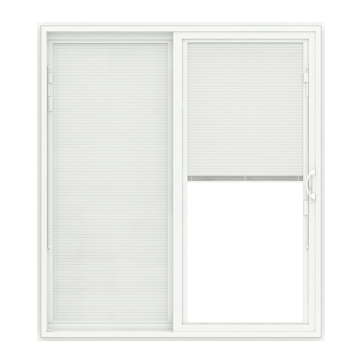 Pella 72-in x 80-in Vinyl Sliding, Left-hand sliding – product-only view