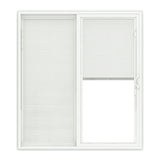 Pella 72-in x 80-in Vinyl Sliding, Left-hand sliding – product-only view