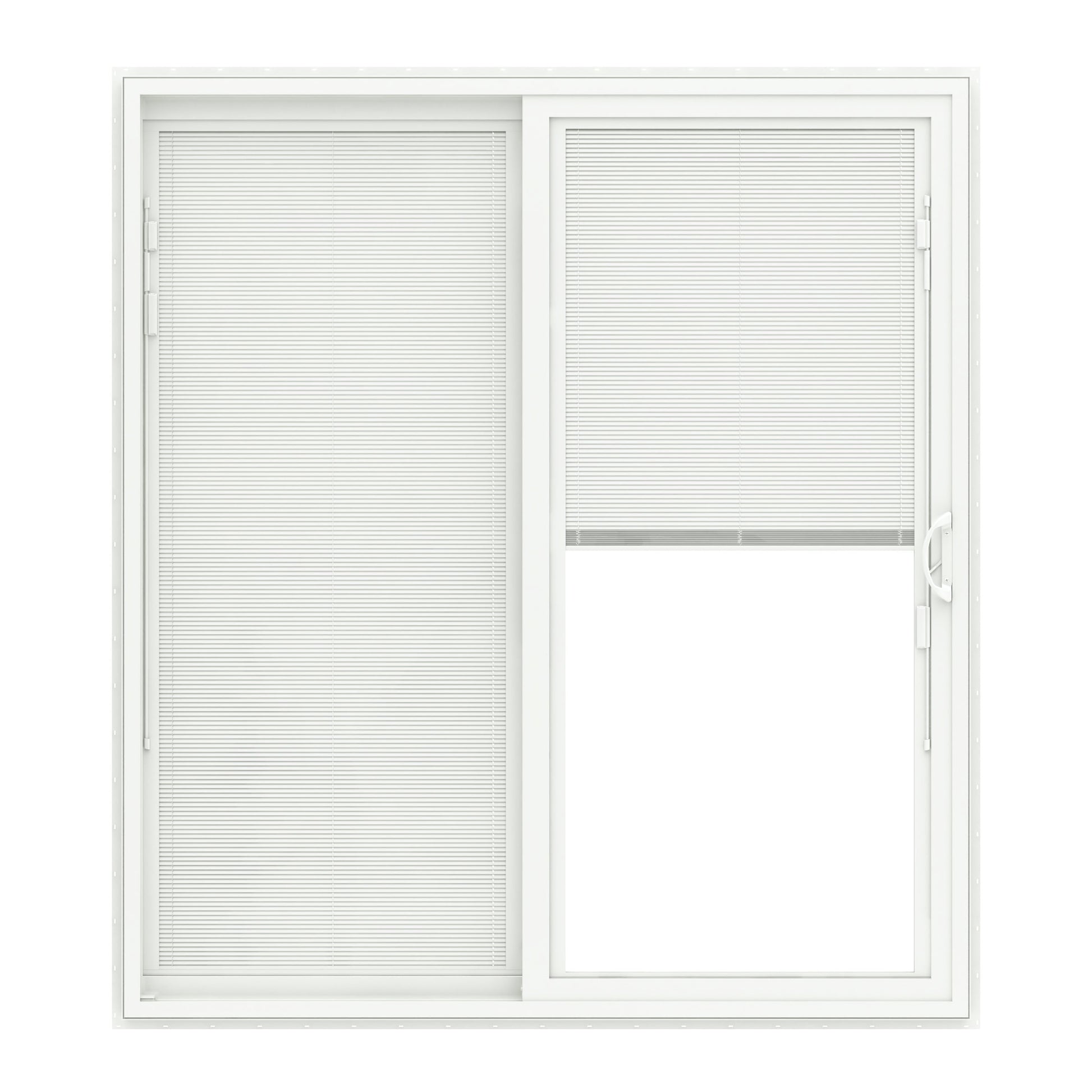 Pella 72-in x 80-in Vinyl Sliding, Left-hand sliding – product-only view