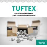 Tuftex Plastic Closure Strips, 6-Pack, Cross-Link Polyethylene Vented Roof Panel Closure Strips, 2-ft