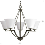 Progress Lighting Bravo 5-Light Antique Bronze Transitional Chandelier