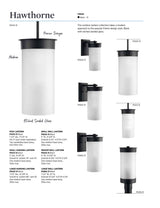 Progress Lighting Hawthorne 60-Watt 17.25-in Textured Black Outdoor Post Lantern, Etched Seeded Glass