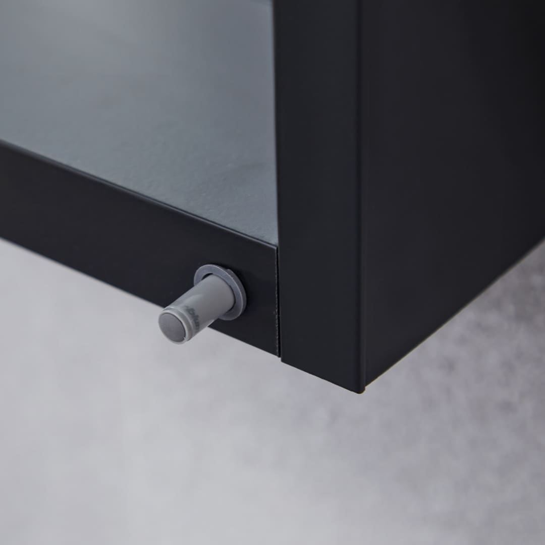 AAZJ KA 15-in x 24-in Surface/Recessed Mount Black Mirrored Soft Close Medicine Cabinet