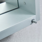 AAZJ KA 15-in x 24-in Surface/Recessed Mount Silver Mirrored Soft Close Medicine Cabinet