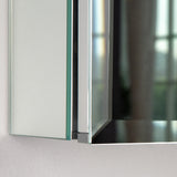 AAZJ AS 36-in x 26-in Surface/Recessed Mount Sliver Mirrored Soft Close Medicine Cabinet