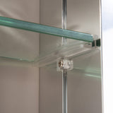 AAZJ AS 36-in x 26-in Surface/Recessed Mount Sliver Mirrored Soft Close Medicine Cabinet