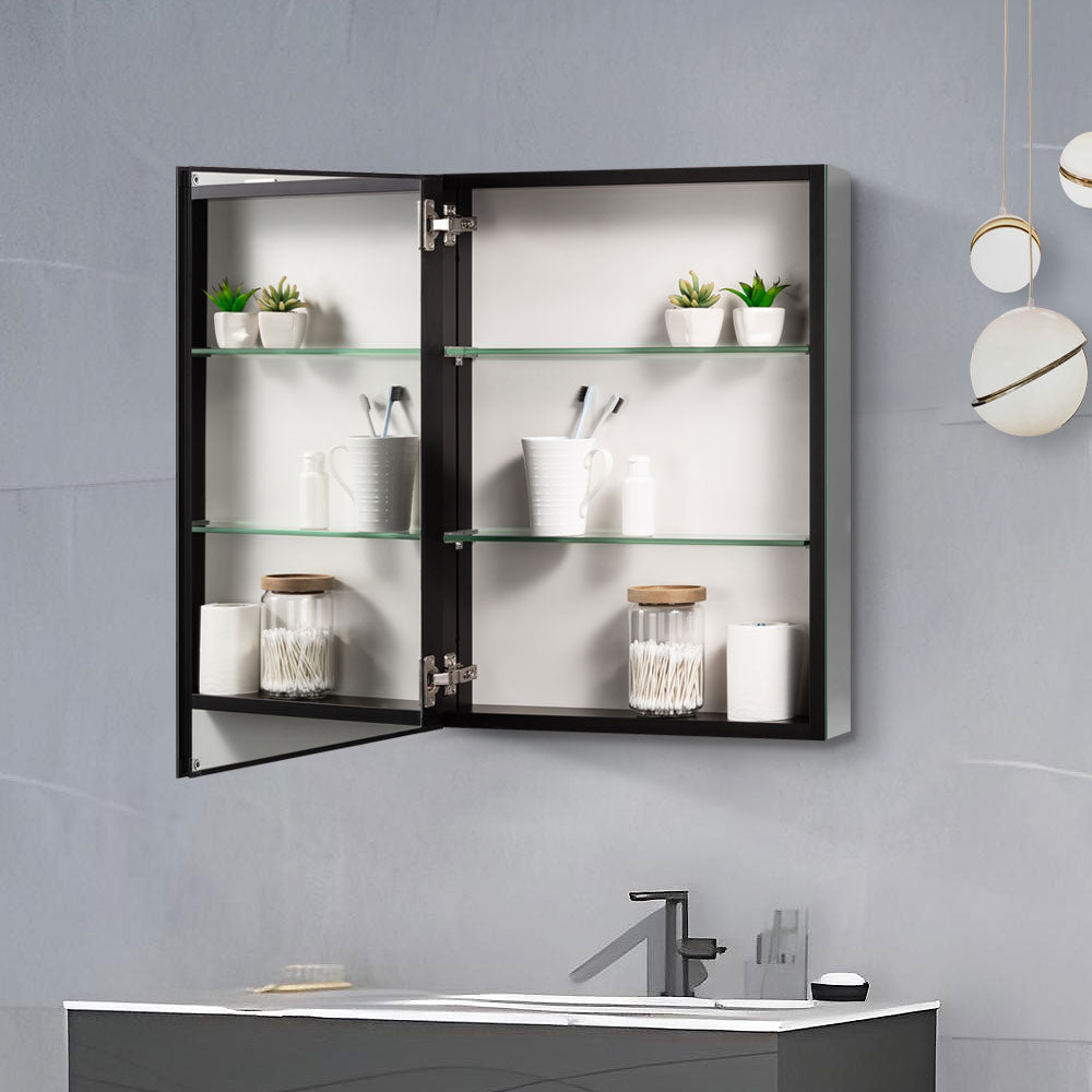 AAZJ 20-in x 26-in Surface/Recessed Mount Polished Mirrored Soft Close Medicine Cabinet