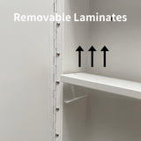 AAZJ 16-in x 28-in Surface/Recessed Mount White Mirrored Soft Close Medicine Cabinet