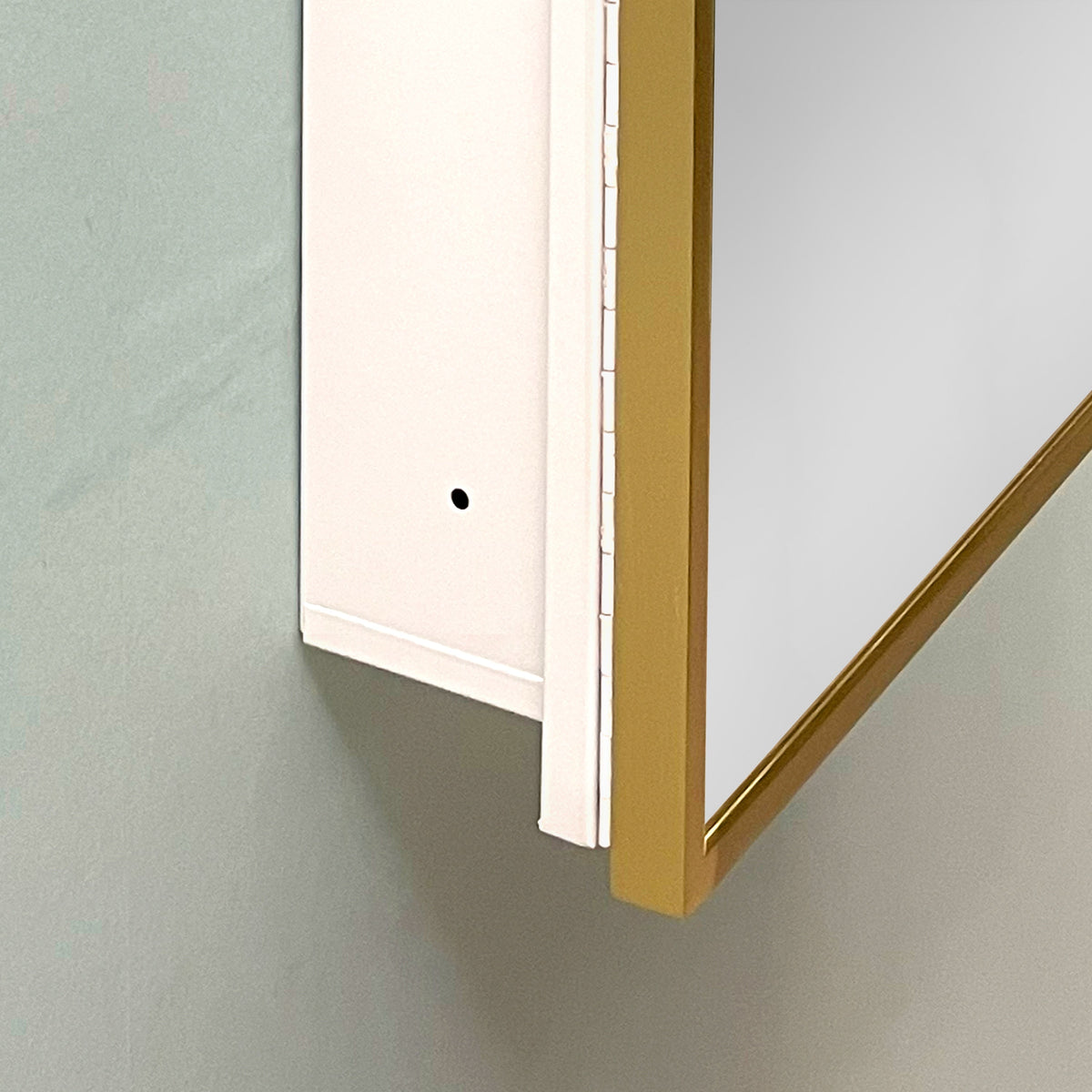 AAZJ 16-in x 28-in Surface/Recessed Mount White Mirrored Soft Close Medicine Cabinet