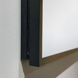 AAZJ AS 30-in x 26-in Surface/Recessed Mount Black Medicine Cabinet