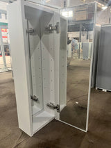 AAZJ 30-in x 10-in Surface/Recessed Mount White Mirrored Soft Close Medicine Cabinet