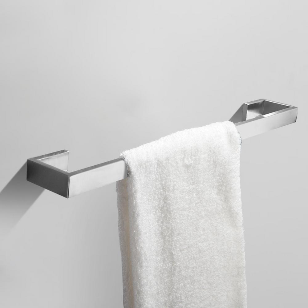 Stainless Steel 4-Piece Bathroom Accessories Set Wall Mounted in Silver - Super Arbor