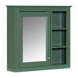 AAZJ 30-in x 28-in Surface Mount Green Mirrored Soft Close Medicine Cabinet
