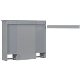 AAZJ 35-in x 28-in Surface Mount Grey Mirrored Soft Close Medicine Cabinet