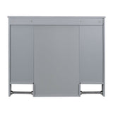 AAZJ 35-in x 28-in Surface Mount Grey Mirrored Soft Close Medicine Cabinet
